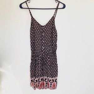 Ultra Pink Floral Romper